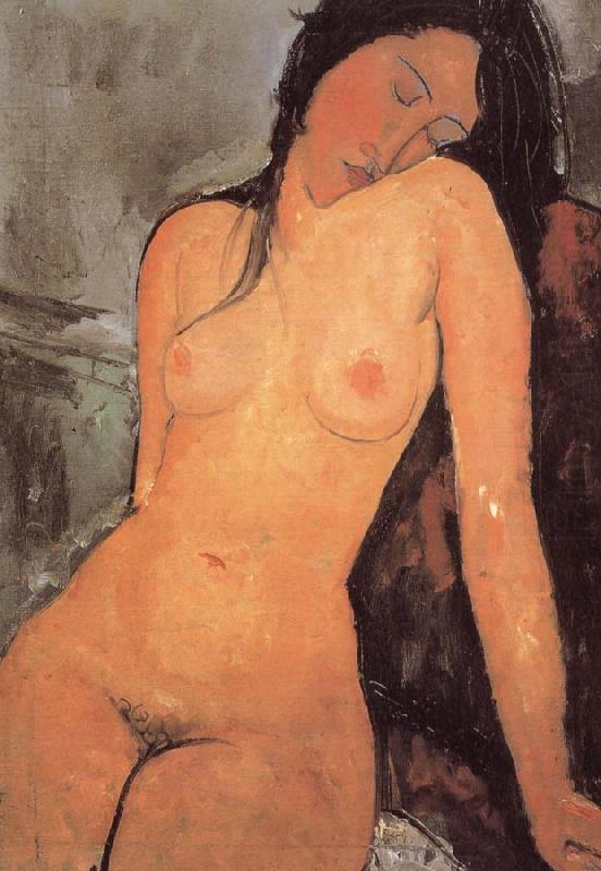 seated female nude, Amedeo Modigliani